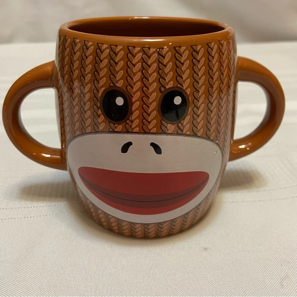 Sock Monkey Mug- NEW- Unused - Dishwasher & Microwave Safe- Makes a Great Gift!